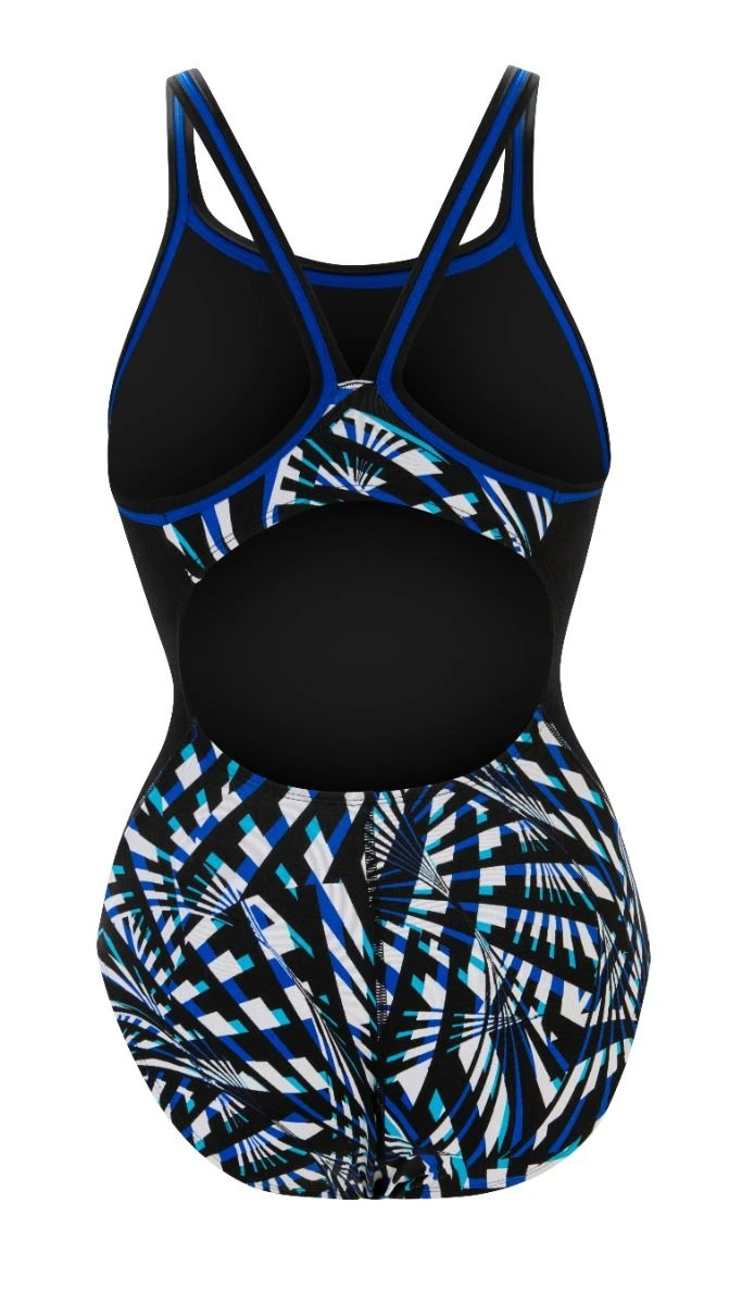 Dolfin Women's Print Color Block DBX Back One Piece - Image 12