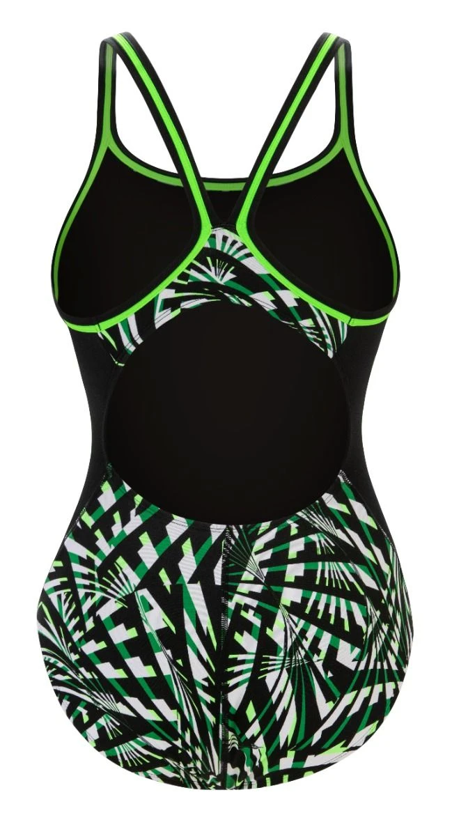 Dolfin Women's Print Color Block DBX Back One Piece - Image 15