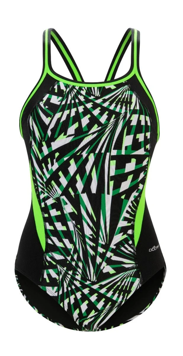 Dolfin Women's Print Color Block DBX Back One Piece - Image 14