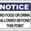 No Food Or Drink Sign